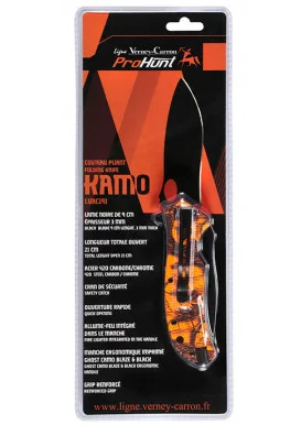 Couteau Camo Orange Lame 9cm - Image 2